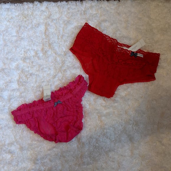 NWT (XS) - GILLY HICKS 2pack Lace Panties - Picture 1 of 6